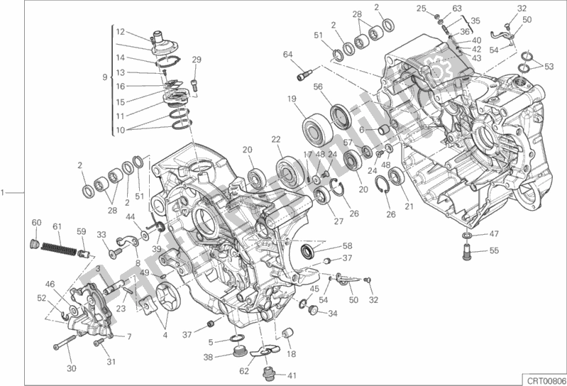 Todas las partes para 09a - Par De Semicárter de Ducati Hypermotard 950 SP 2019